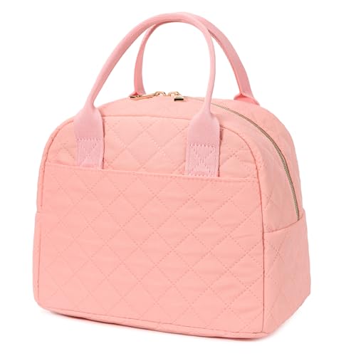 Lunch Bag for Women, Insulated Lunch Box, Reusable Water-Resistant Lunchbox Cooler with Front Pocket, Large Capacity Lunch...