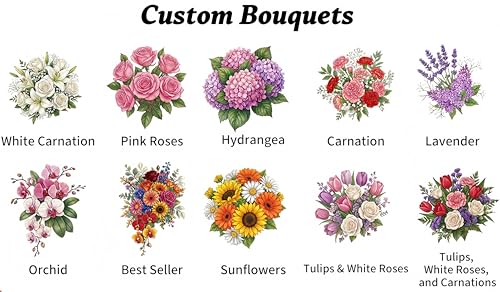 Personalized Flower Shadow Box for Mom Mom Flower Box with Kids Names Mothers Day Shadow Box Gift Custom Picture Frame for...