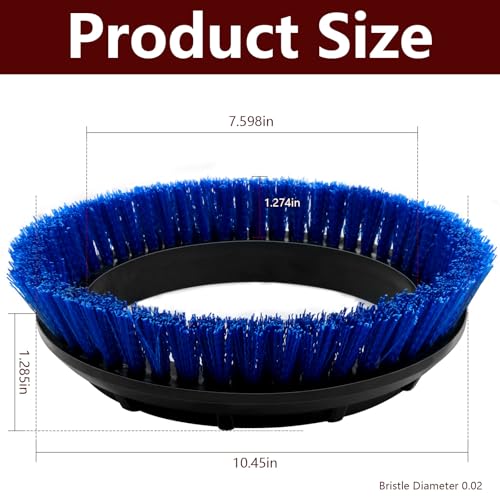 237058 Blue Crimped Polypropylene Scrub Orbiter Brush Replacement for Oreck Commercial ORB550MC, ORB600MW, ORB700MC Orbite...