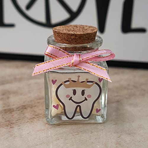HAMUIERS Tooth Fairy Box, Baby Tooth Box for Lost Teeth, Glass Tooth Holders for Kids First Teeth Keepsake Box Gifts for B...