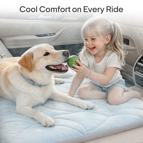Vagascape Dog Cooling Mat New 5.0 Version Built-in Ice Pack, Long-Lasting Cool 6-8h, 30" x 20" Ultra Thick Soft Vine Patte...