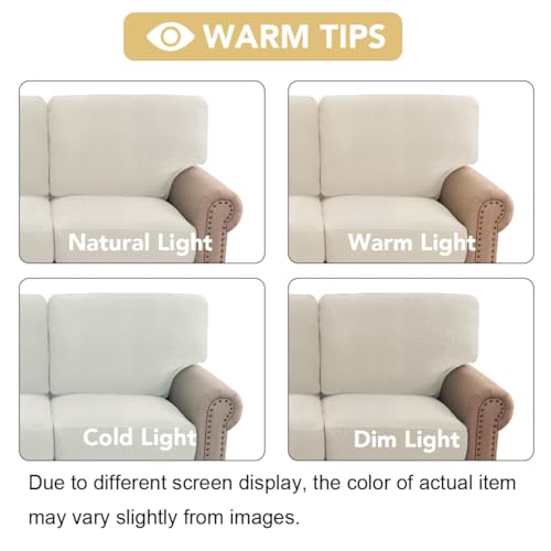 H.VERSAILTEX Multi-Pieces Sofa Covers Stretch Couch Covers Form Fitted Seats and Back Cushions Covers (3 Seat Covers Plus ...