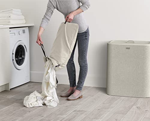 Joseph Joseph Tota Trio 90 liter/23.8 gallon Laundry Hamper Separation Basket with lid, 3 Removable Washing Bags with Hand...