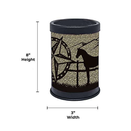 Rivers Edge Products Electric Candle Warmer Lamp - Night Light Fragrance Warmer for Scented Melts - Gift-Ready Rustic Home...