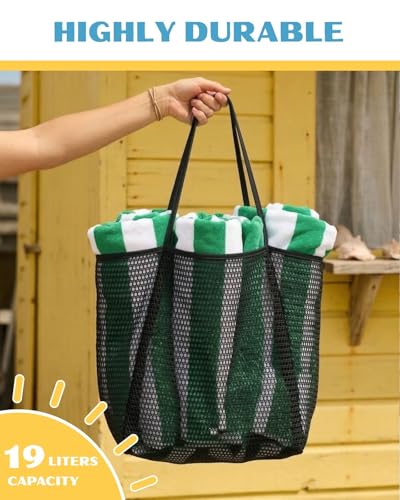 Rave Envy Beach Tote Bag for Women – Waterproof Mesh Tote Bag, Large Capacity Sandproof Beach Bags for Travel