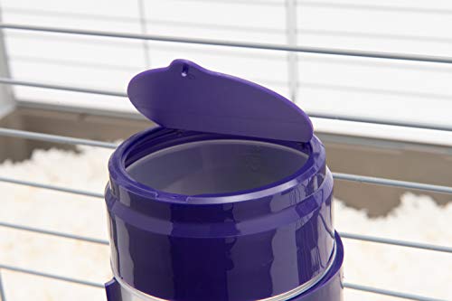 Lixit® Lever Valve Top Fill No Drip Water Bottles for Rabbits, Chinchillas, Ferrets, Guinea Pigs and Adult Rats (Purple (P...