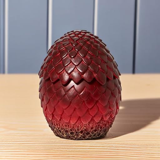 Department 56 Game of Thrones Drogon's Egg Keepsake Holder Trinket Box, 4.92 Inch, Red