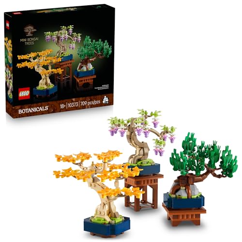 LEGO Botanicals Mini Bonsai Trees Building Set - Artificial Bonsai Tree Building Blocks for Adults, Ages 18+ - Gift for Bi...