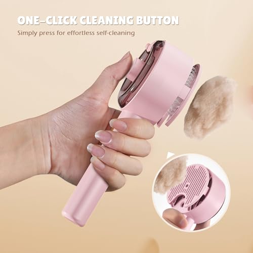 Cat Steam Brush,Cat Brushes for Indoor Cats, 4 In 1Spritz Spray Defur Comb, Cloud Care Shedding Control, Pet Grooming Brus...
