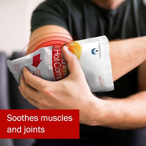 Instant Hot Compress - 6 Hot Packs for Pain Relief, Sore Muscles, Muscle Spasms, and Joint Stiffness
