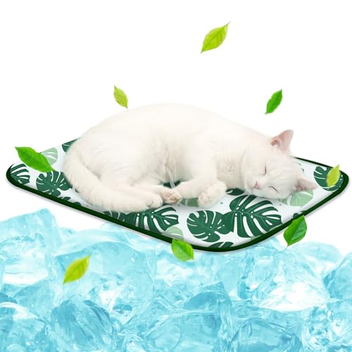 NWK Pet Cooling Mat -Q-Max>0.345 Ice Silk Cooling Mat for Dogs & Cats Portable & Washable Pet Cooling Blanket, Car Seats, ...