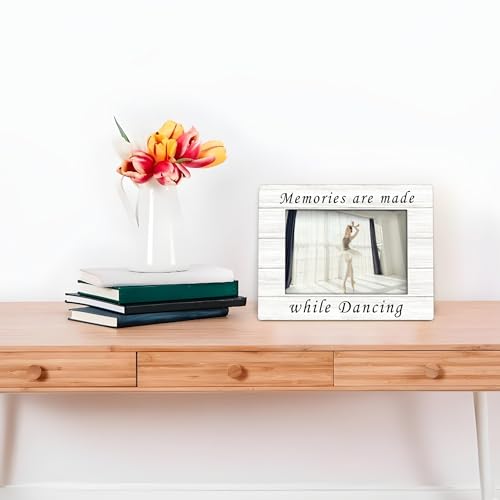 Foyoulame Dance Picture Frame 4x6, Dance Recital Gifts Wooden Picture Frame, Ballerina Tap Recital Gifts for Dancer, Memor...