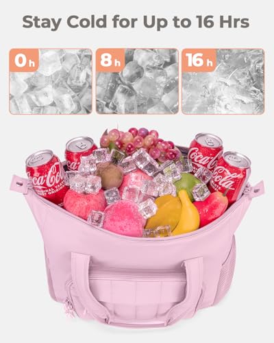 Puffer Cooler Bag 35 Cans Insulated Soft Cooler for Women Lightweight Ice Chest Leakproof & Portable Lunch Coolers for Pic...