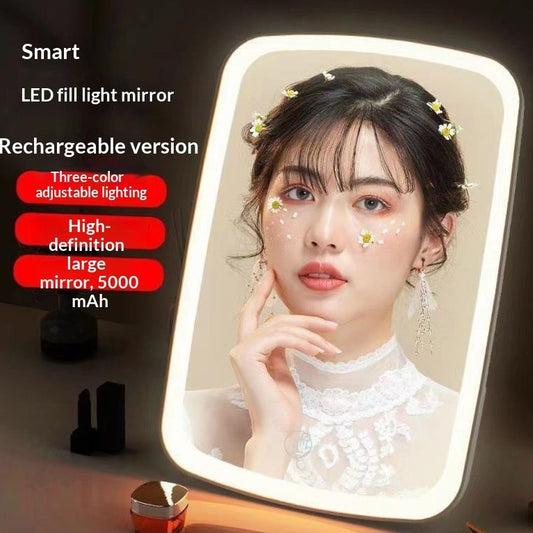 Simple Desktop Home LED Makeup Mirror