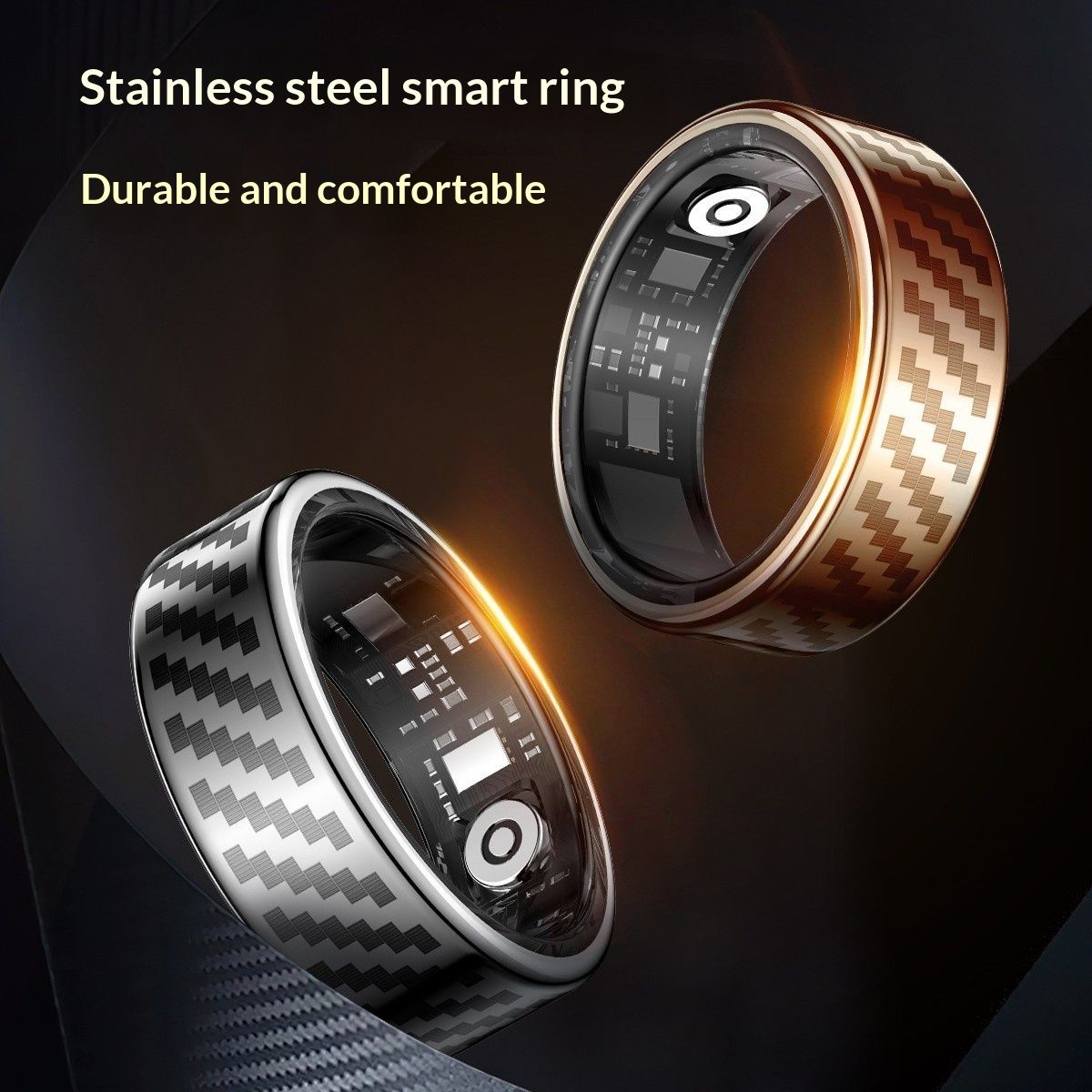 SY02 Smart Ring Heart Rate Blood Oxygen Sleep Monitoring HRV Heart Rate Variability And Stress Level Tracking