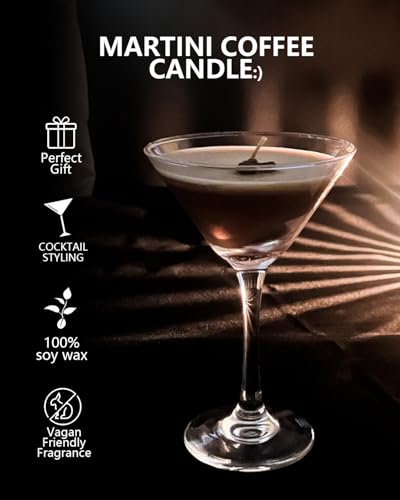 Taruzil Coffee Martini Candles Gifts for Women Men, Scented Candles Unique Gifts for Women Girl Friend Soy Wax Candles for...