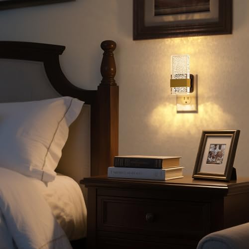 DORESshop LED Night Lights Plug Into Wall [2 Pack], 0-100LM Dimmable Nightlight, Bubble Decorative Night Light with Dusk-t...