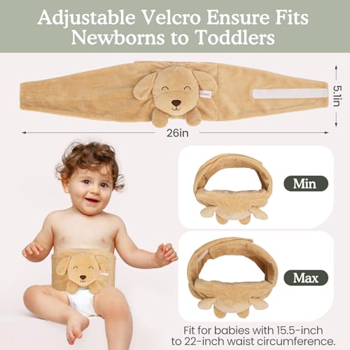 Baby Colic and Gas Relief, Heated Tummy Wrap for Newborns Belly Relief by Soothing Warmth, Baby Heating Pad Swaddling Belt...