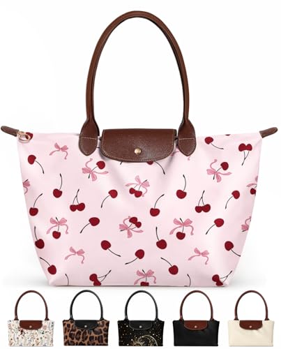 Miss Adola Nylon Tote Bag for Women - Lightweight Foldable Tote Bag with Large Capacity for Travel, Work, Teacher