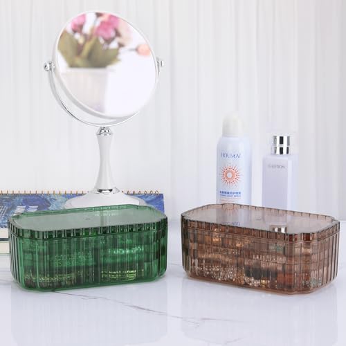 LETURE 3-Layer Jewelry Organizer Box for Earrings, Rings, Necklaces, Bracelets, Clear Plastic Bead Storage Containers for ...