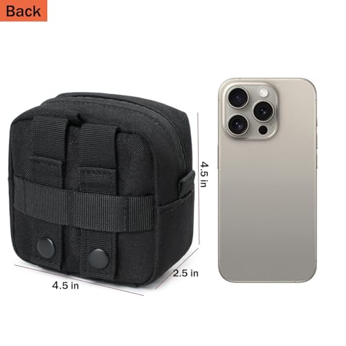 2 Pack Mini Tactical Molle Compact Ammo Pouch - General Purpose Admin Pouches Small Admin Molle Pouches EDC Tool Utility M...