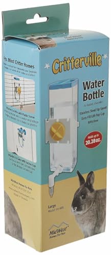 MidWest Homes for Pets Large Animal Water Bottle | Ideal for Hamsters, Mice, Guinea Pigs & Rabbits, Large