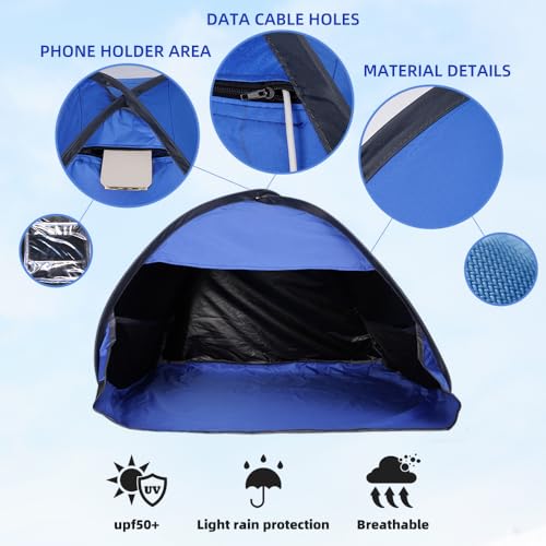 FACIOWN Dog and Cat Outdoor Waterproof Tent House, Portable Mini Beach Tent Instant, Pop Up Canopy for Pets, Laptops & Out...