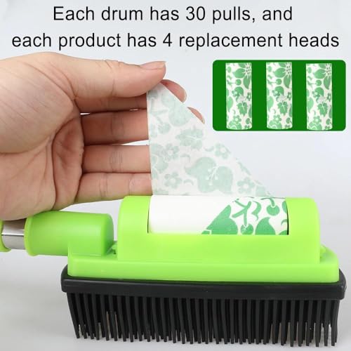 Godiyyer Rubber Pet Cat Dog Hair Removal Brush Lint & Hair Remover Brush,Silicone Lint and Debris Remover for Cleaning, Gr...
