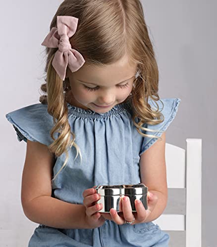 Cherished Moments Personalized Heart Jewelry Box Keepsake for Flower Girl Gift With Custom Engraved Message or Name, Silve...