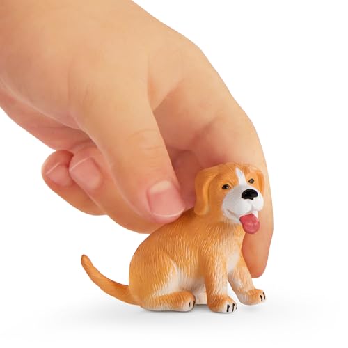 Terra by Battat – 5 Pieces Dog House Playset with Toy Dog Figurines – Durable & Realistic Animal Figures for Toddlers – Ed...