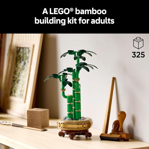 LEGO Botanicals Lucky Bamboo Building Set - Artificial Plant for Indoor Home Décor, Adults Ages 18+ - Gift for Birthdays f...