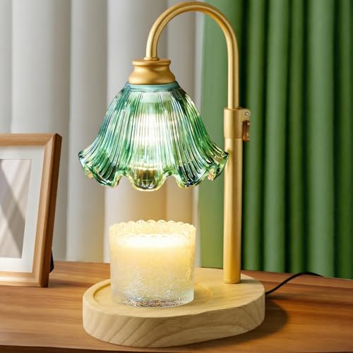 Maromamix Candle Warmer Lamp with Timer & Dimmer, Adjustable Height Electric Wax Melt Warmer for Scented Jar Candles, Home...