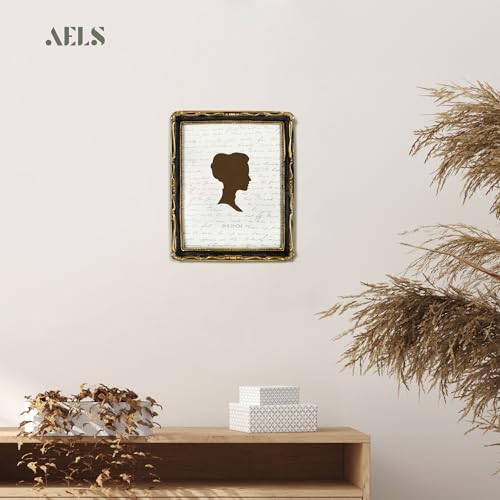 AELS 8x10 Inch Vintage Picture Frame, Elegant Antique Photo Frames with Glass Front, Photo Display, Tabletop Wall Hanging,...