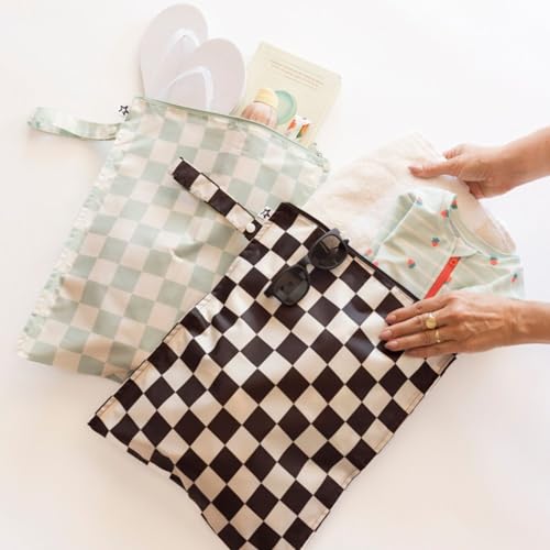 Tiny Twinkle Mess Proof Wet Bags | 2-Pack Reusable Waterproof Wet Bags for Swimsuits | Baby Clothes | Travel & Diaper Bag...