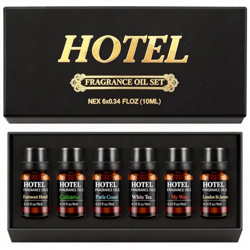 Hotel Collection Luxury Scent for Diffuser Oils Set Inspired by Iconic 5-Star Hotels- Aromatherapy Essential Oils for Diff...