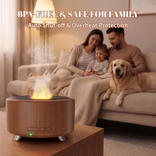 Essential Oil Diffuser for Home, 500 Aromatherapy Diffuser Oil Machine for Office Room Yoga, Aroma Diffuser with Auto-Off ...