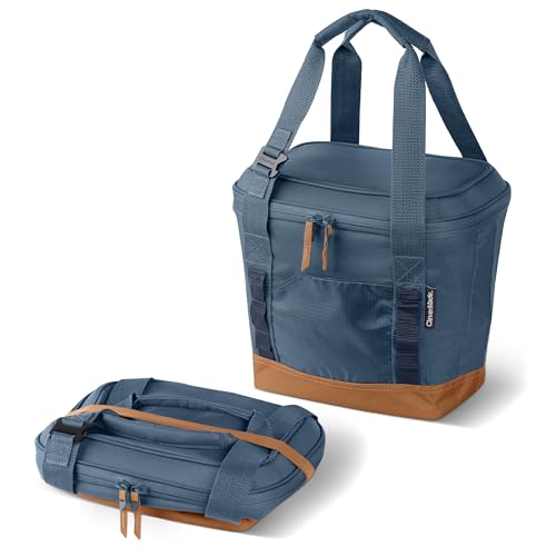 CleverMade Pacifica Collapsible Cooler Bag – Small Portable Cooler Bag for Travel, Foldable Insulated Cooler for Beach, Pi...