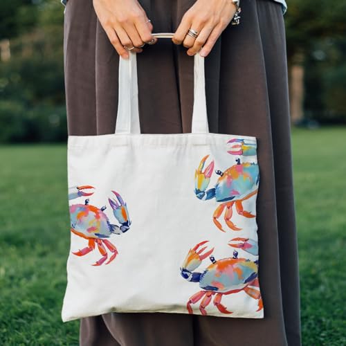 VIIJJUE Tote Bag Gifts for Women, Canvas Aesthetic Reusable Grocery Bags Shopping Bags