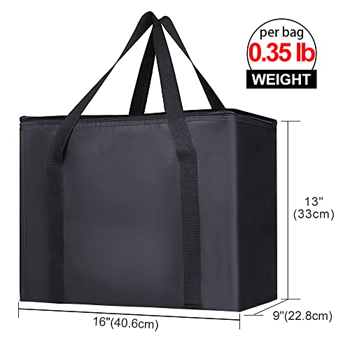 Bodaon 2-Pack Insulated Reusable Grocery Bag Heavy Duty Thermal Tote, X-Large for Frozen Foods Cold Storage, Travel Cooler...