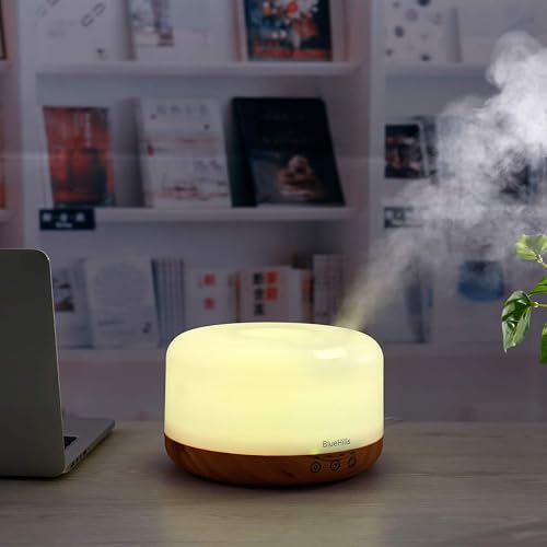 BlueHills Premium 1000 ML XL Essential Oil Diffuser Aromatherapy Humidifier with Remote Timer for Large Room Home 18 Hour ...