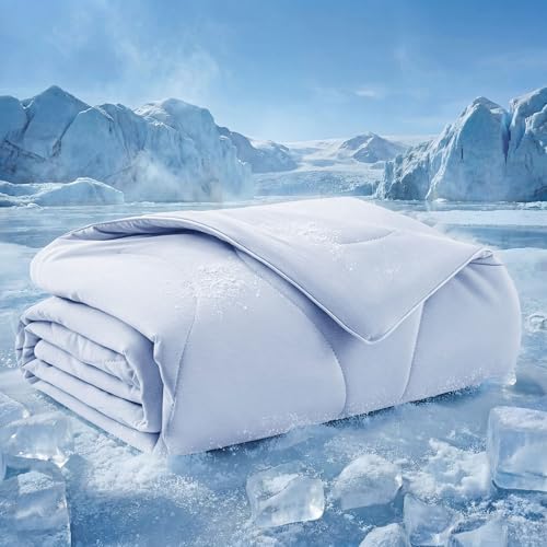 Bedsure Premium Cooling Blanket for Medium Dog - Q-MAX>0.5, Breathable Summer Washable Cold Pet Throw Blanket, Soft Durabl...