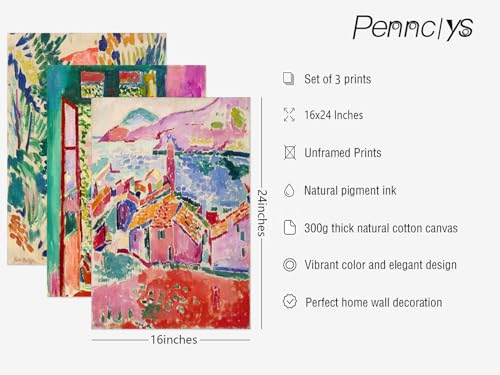 Henri Matisse Wall Art Prints Aesthetic Canvas Matisse Wall Decor Painting Colorful Matisse Wall Art Poster Boho Abstract ...