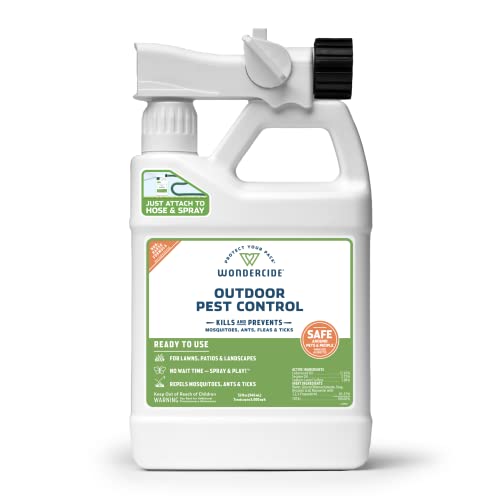 Wondercide - Outdoor Pest Control Spray with Natural Essential Oils - Mosquito, Ant, Insect Repellent, Treatment, Killer -...