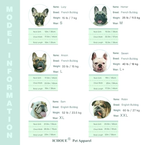 iChoue French Bulldog Summer Cooling Shirt for Dogs UV Sun Protection Vest Sleeveless Breathable Tank Top English Pug Purp...