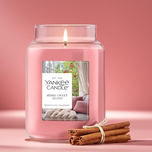 Yankee Candle Home Sweet Home Scented Candle, 22oz Large Jar, Up to 150 Hour Burn Time, Giftable