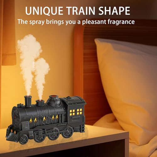 Train Diffusers for Essential Oils,300ml Magic Train Diffuser, Large Room Remote Control Aromatherapy Diffuser, Ultrasonic...