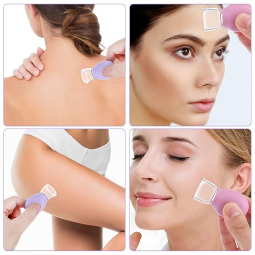 FNANJWQ 4Pcs Facial Cupping Therapy Set, Silicone Face Cupping Kit for Massage, Anti Cellulite Cup Massage Tool Vacuum Suc...
