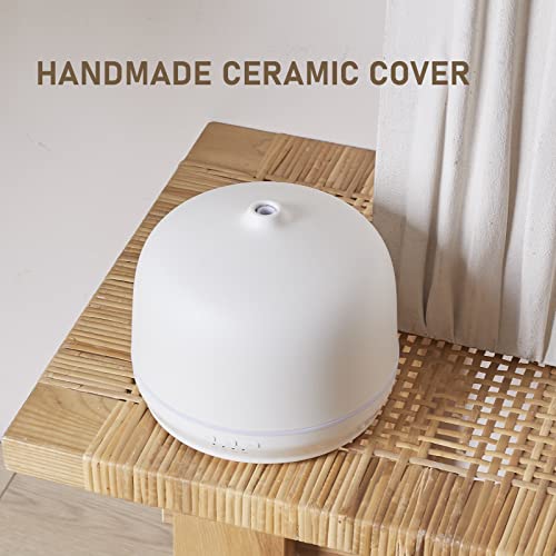 Kakoda Ceramic Essential Oil Diffusers for Home Large Room, Aromatherapy Scent Air Diffuser Ultrasonic Aroma Defusers 500m...