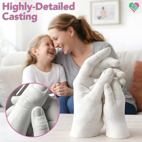 Luna Bean Hand Casting Kit – The Original Hand Mold Kit – Mothers Day Gifts for Mom - Anniversary Engagement Gifts for Wom...