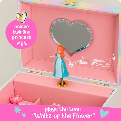 Musical Princess Jewelry Box for Girls - Kids Music Box with Spinning Princess, Princess Birthday Gifts for Little Girls, ...